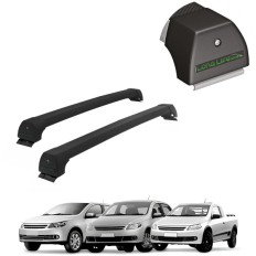 Rack de Alumínio Preto 45kg Gol / Voyage / Saveiro 2009 até 2022 (G5/G6/G7/G8)  - LongLife