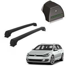 Travessas para Longarinas em Alumínio Preto 45kg Golf Variant 2015 até 2019  - LongLife