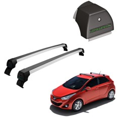 Rack de Alumínio Prata 45kg HB20 (Hatch / Sedan) 2012 até 2019 - LongLife