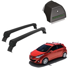 Rack de Alumínio Preto 45kg HB20 (Hatch / Sedan) 2012 até 2019 - LongLife