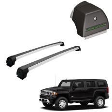 Rack de Alumínio Prata 45kg Hummer H3 - LongLife