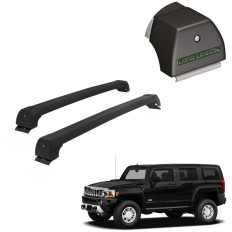 Rack de Alumínio Preto 45kg Hummer H3 - LongLife