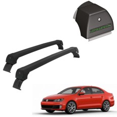 Rack de Alumínio Preto 45kg Jetta 2011 até 2018 - LongLife