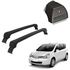 Rack de Alumínio Preto 45kg Livina (Sem Longarinas) 2009 até 2014 - LongLife