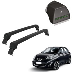 Rack de Alumínio Preto 45kg Nissan March 2011 até 2020 - LongLife