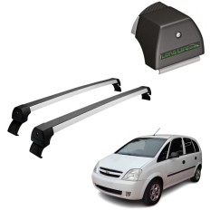 Rack de Alumínio Prata 45kg Meriva 2002 até 2012  - LongLife