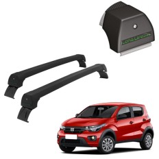 Rack de Alumínio Preto 45kg Mobi (Sem Longarinas) 2016 até 2026 - LongLife