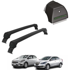 Rack de Alumínio Preto 45kg Onix / Prisma 2013 até 2019 - LongLife