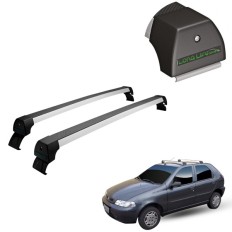 Rack de Alumínio Prata 45kg Palio (4 Portas / Modelo Antigo) 1996 até 2011 - LongLife