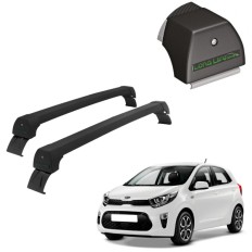 Rack de Alumínio Preto 45kg KIA Picanto 2012 até 2017 - LongLife