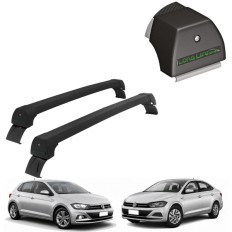 Rack de Alumínio Preto 45kg Polo / Virtus 2018 até 2026 - LongLife