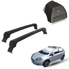 Rack de Alumínio Preto 45kg Fiat Punto 2007 até 2017 - LongLife