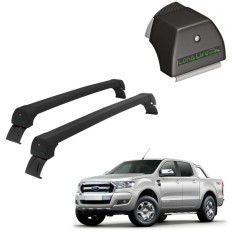 Rack de Alumínio Preto 45kg Ranger 2013 até 2023 Cabine Dupla  - LongLife