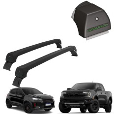 Rack de Alumínio Preto 45kg Nova Ranger 2024 até 2026 / Pulse Abarth 2022 até 2026 - LongLife