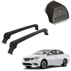 Rack de Alumínio Preto 45kg Nissan Sentra 2006 até 2018 - LongLife