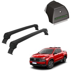 Rack de Alumínio Preto 45kg Fiat Toro (Todos os anos) - LongLife