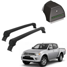 Rack de Alumínio Prata 45kg L200 Triton HPE / XB / GLS (Exceto Outdoor) 2007 até 2015 - LongLife
