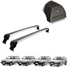 Rack de Alumínio Prata 45kg ELBA / PRÊMIO / UNO / MILLE (2 Portas) - LongLife