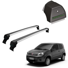 Rack de Alumínio Prata 45kg Novo UNO (2 Portas) 2011 até 2021 - LongLife