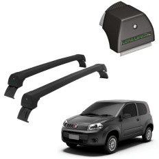 Rack de Alumínio Preto 45kg Novo UNO (2 Portas) 2011 até 2021 - LongLife