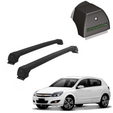 Rack de Alumínio Preto 45kg GM Vectra ( Hatch / GT / GTX ) 2008 até 2011 - LongLife