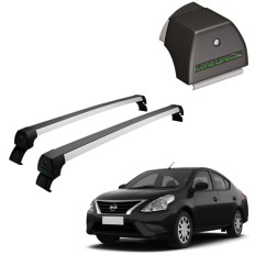 Rack de Alumínio Prata 45kg Nissan Versa / V-DRIVE 2011 até 2020 - LongLife