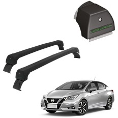 Rack de Alumínio Preto 45kg Nissan Versa 2021 até 2022 - LongLife