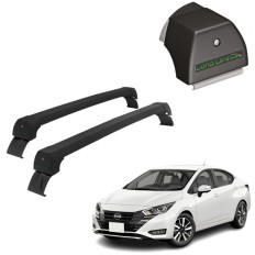 Rack de Alumínio Preto 45kg Nissan Versa 2023 até 2026 - LongLife
