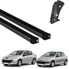 Rack de Aço Preto 60kg Peugeot 206 e 207 (2 Portas / Hatch e Sedan) - LongLife