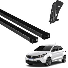 Rack de Aço Preto 60kg Fiat Argo 2017 até 2026 - LongLife