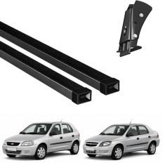 Rack de Aço Preto 60kg Celta / Prisma (Todos os anos / 4 Portas) - LongLife