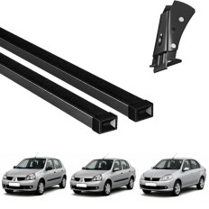 Rack de Aço Preto 60kg Clio 2000 até 2016 / Symbol 2009 até 2013 (4 Portas) - LongLife