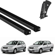 Rack de Aço Preto 60kg Corsa 2003 até 2007 (2 Portas / Hatch e Sedan) - LongLife