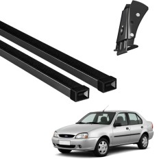 Rack de Aço Preto 60kg Ford Fiesta Sedan 1999 até 2003 (2 e 4 Portas) - LongLife