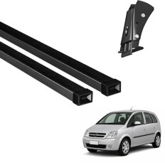 Rack de Aço Preto 60kg Meriva (2 e 4 Portas) - LongLife