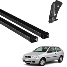 Rack de Aço Preto 60kg Palio 1998 até 2011 (2 Portas) - LongLife