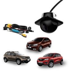 Câmera de Ré para Kwid/ Duster / Logan / Sandero / Captur / Stepway - Faaftech 