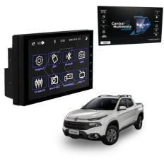Central Multimídia MP5 7' Para Fiat Toro 2021 