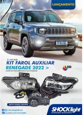 Kit Farol Auxiliar LED Jeep Renegade 2022/ 2024 (botão Mod Original - ShockLight