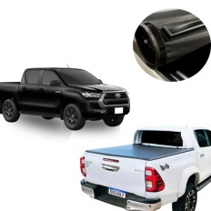 Capota Marítima Hilux SRX Plus Cabine Dupla Com Santo Original - All Black Flash Cover