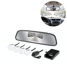 Retrovisor C/ Câmera 2x1 e Sensor Branco*