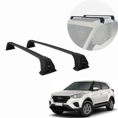 Rack de Alumínio Preto com chave Hyundai Creta PCD (Sem Longarina) 2017 até 2021 - Kiussi