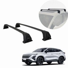 Rack de Alumínio Preto com chave Omoda E5/HEV 2025 acima - Kiussi