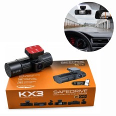 Câmera DVR Automotiva com 2 Câmeras Full HD 4GB - KX3 Dasch Cam SAFEDRIVE 